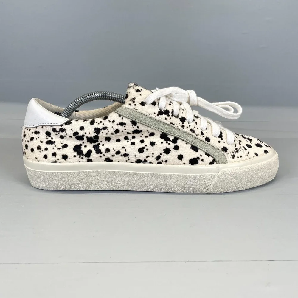 Madewell Sidewalk Low Sneakers Womens Size 8 Spatter-Painted Calf Hair Shoes
